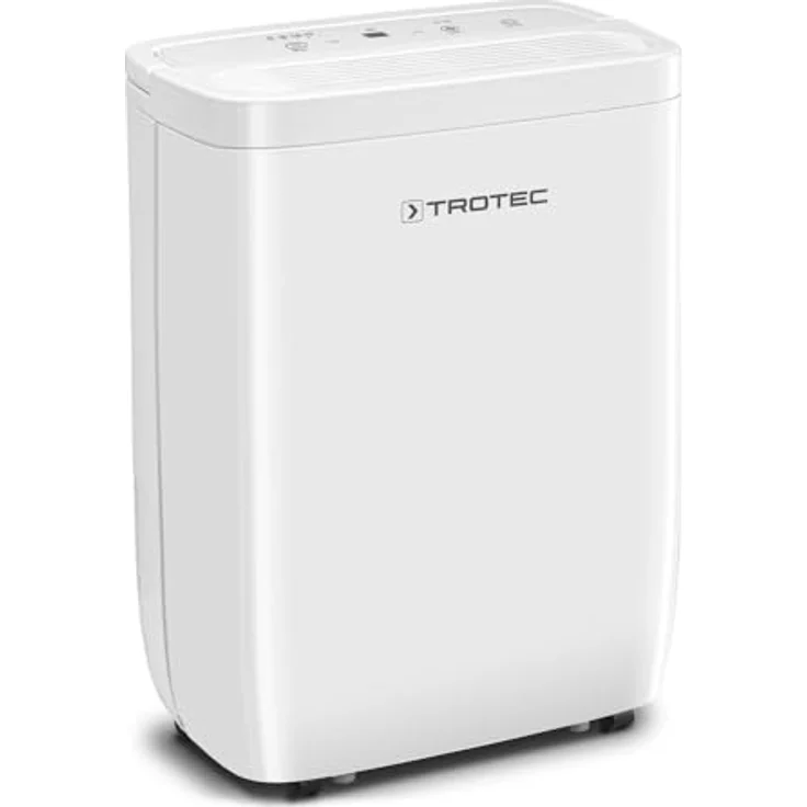 TROTEC Raumentfeuchter elektrisch TTK 27 E – 12 L/Tag – 15 m² / 37 m³ – Autoabschaltung, weiß – Bild 1