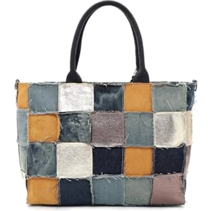 SURI FREY Shopper SFY Ashley, für Damen in Mix-Optik, veganes Material, Baumwolle, Reißverschluss – Bild 6