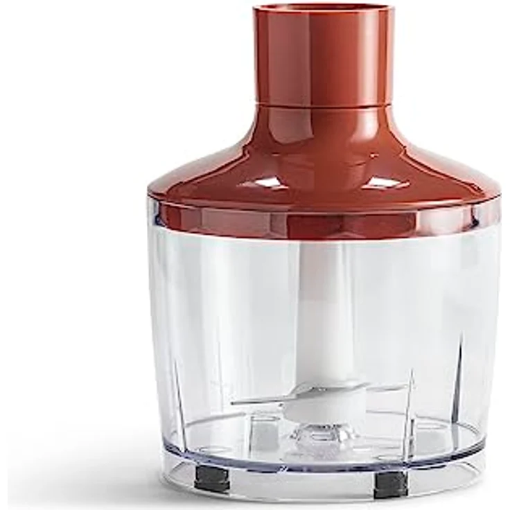 Tognana Iridea Apfelrot Stabmixer mit 600 Watt, Edelstahlstab und Schneebesen, 600ml Glas – Bild 5