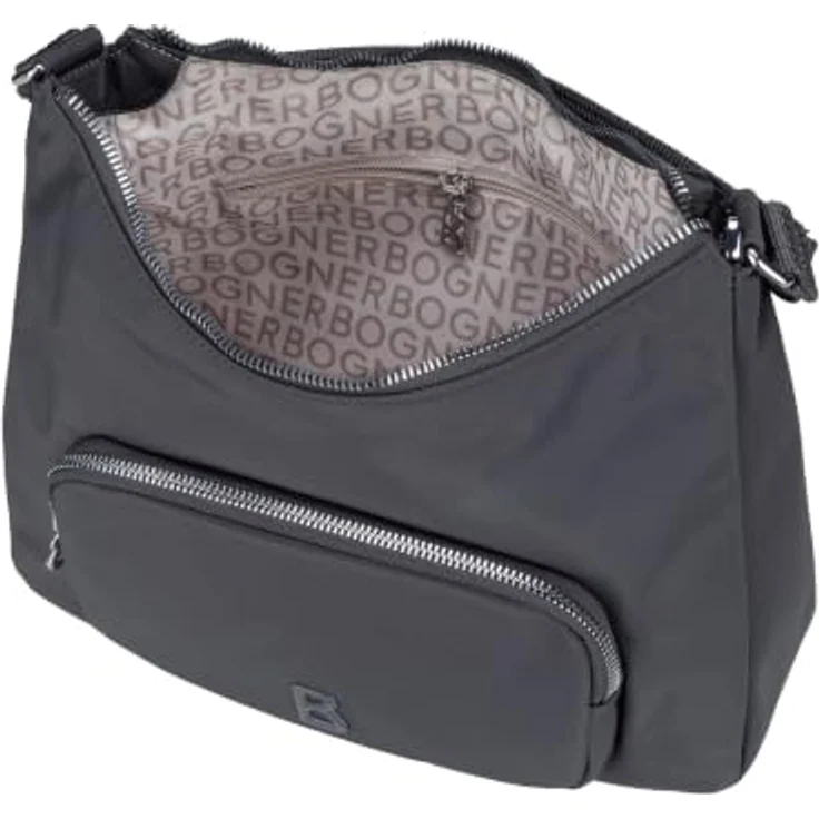 Bogner Verbier Play 1.0 Pari Schultertasche, grau, 31 cm x 13 cm x 28 cm, 100% Polyester – Bild 4