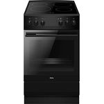 Amica SHC 11509 SM Standherd/Glaskeramikkochfeld und Elektro-Backofen / 50cm / Schwarz-matt/freistehend/mit Eco-Funktion, Ober-/Unterhitze uvm.