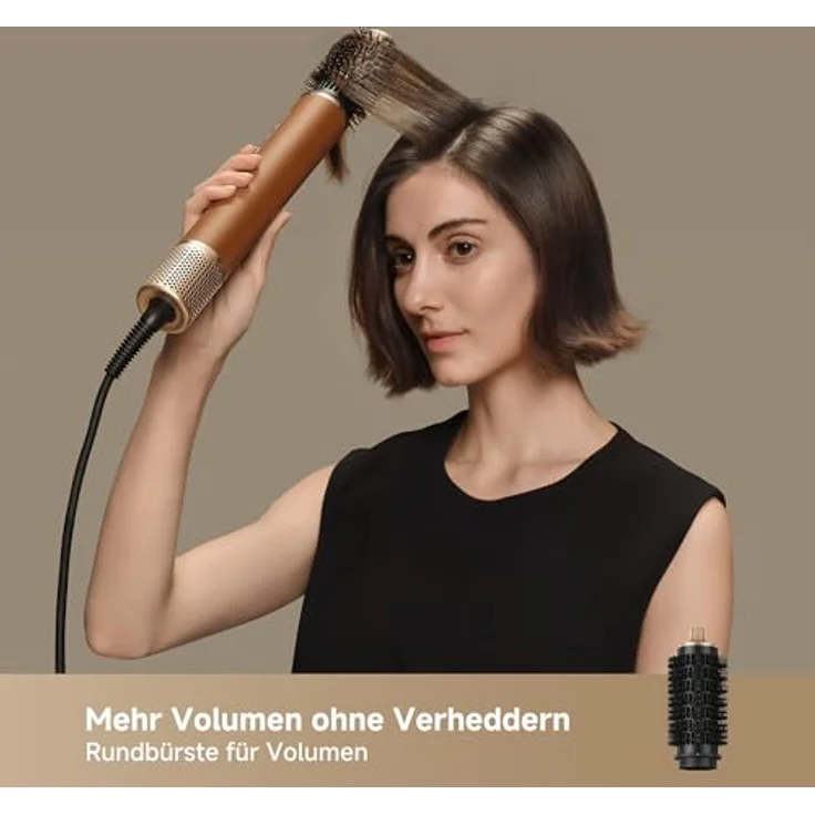 DREAME AirStyle Pro, 7-in-1-Hairstyler, Schnelltrocknend, 2 Lockenaufsätze, Volumen für das Haar, glättende Bürste, Frizz-Reduzierung, Lederset, Airflow-Styling – Bild 4