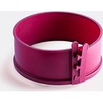 coox Springform mit Porzellanboden ⌀ 18 cm in Dunkelrot, backen und direkt auf der Porzellanplatte servieren und schneiden, kein Umsetzen nötig