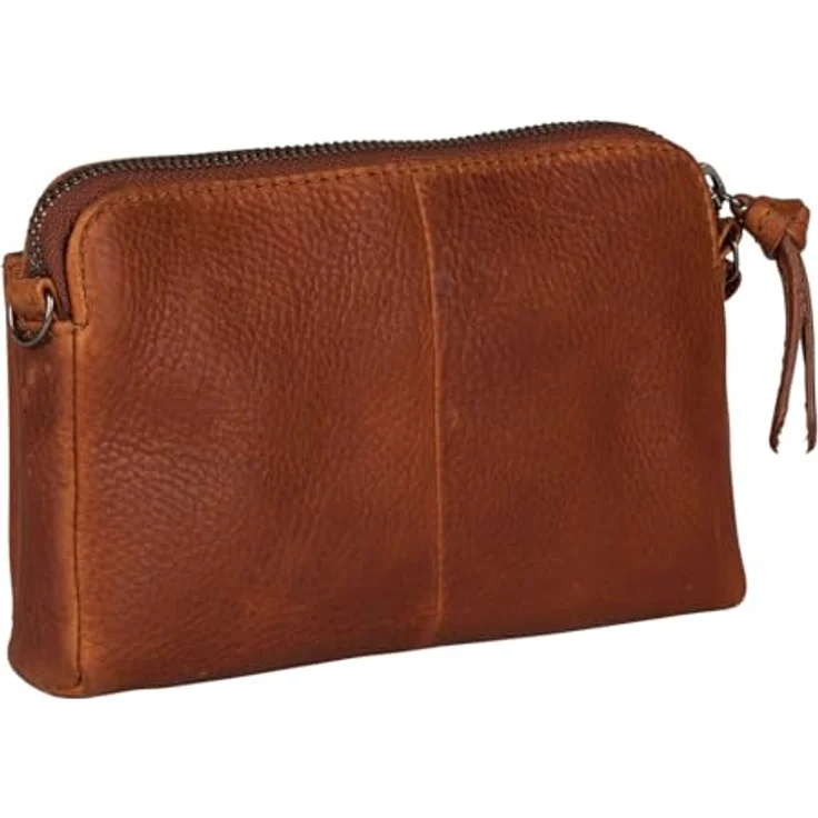 Burkely Antique Avery Mini Bag, Handtasche aus Pull-Up-Leder mit Reißverschlussfächern, braun – Bild 4