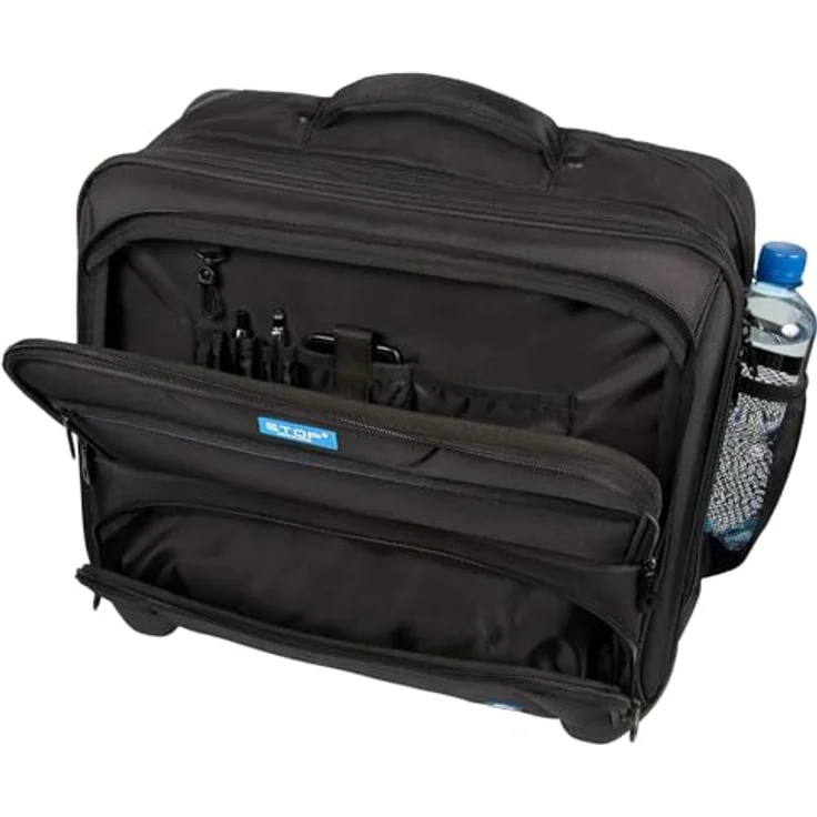 Lightpak Star 2-Rollen Businesstrolley, 45 cm mit Laptopfach, schwarz – Bild 2