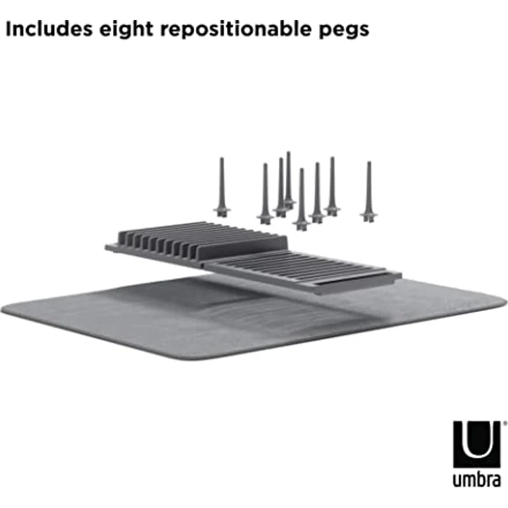 Umbra UDRY PEG Geschirr Abtropfgestell, anthrazit  – Bild 5