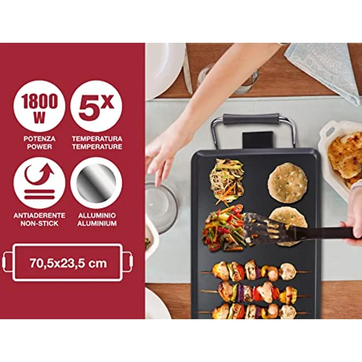 Beper 90.386 Teppanyaki Teppanyakiplatte, Metall, Schwarz – Bild 3
