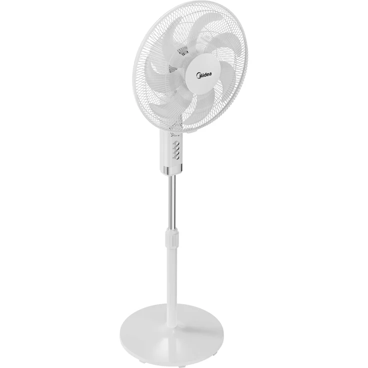 Midea FS40-23MT Standventilator, 40 cm, mit Oszillationsfunktion und 3 Betriebsstufen, schwarz