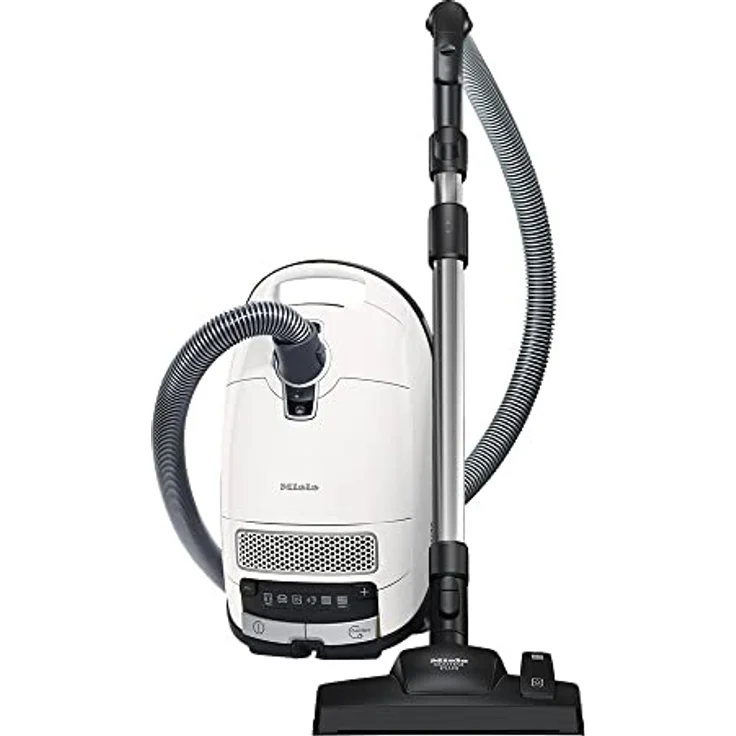 Miele Complete C3 Silence EcoLine Bodenstaubsauger (mit Beutel, 4,5 Liter Staubbeutelvolumen, 550 Watt, 12m Aktionsradius, extra leise 64 dB, inkl. Gummireifen für guten Rollcomfort) weiß – Bild 2