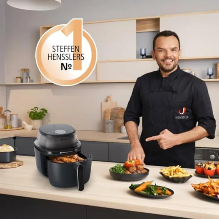 Philips Airfryer 3000 Series NA320/00, Heißluftfritteuse mit 4.2L, Sichtfenster, 16 Garmethoden, RapidAir Plus Technologie und Fat Removal – Bild 3