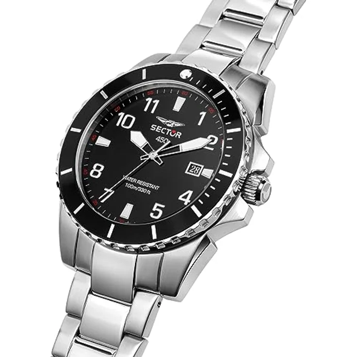 Sector No Limits 450 Herrenuhr, Uhrzeit und Datum, analog  43 mm – Bild 5