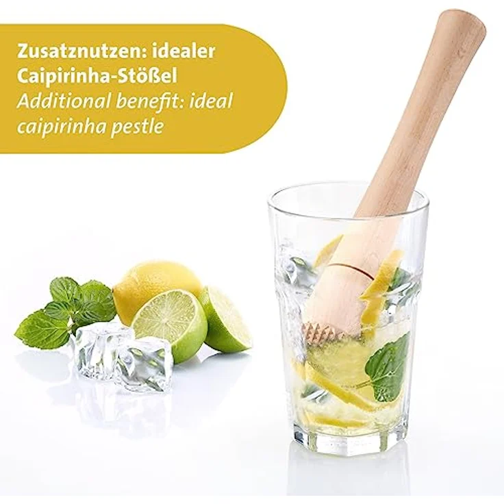 Westmark Fermentier-Stampfer – robuster Handstampfer, ideal für Kimchi, Sauerkraut und zum Fermentieren von Gärgut, mühelose Anwendung – Buchenholz – Bild 5