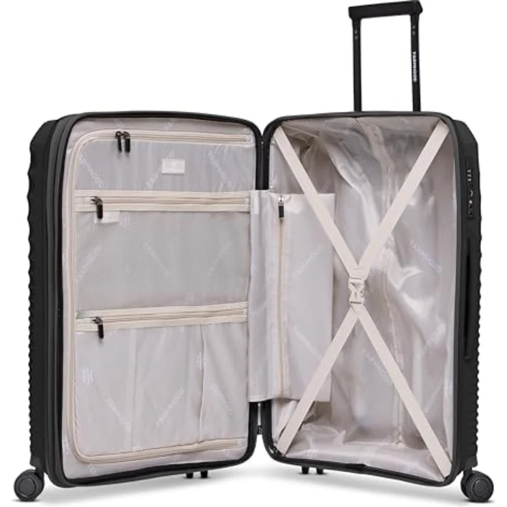 Farmhood Eco Edition Mittelgroßer Hartschalen Koffer nachhaltig | Trolley 44 x 26 x 67 cm mit Dehnfalte von 72 auf 80 Liter erweiterbar | Ultra-leicht nur 3,54 Kg - Preisvergleich – Bild 5