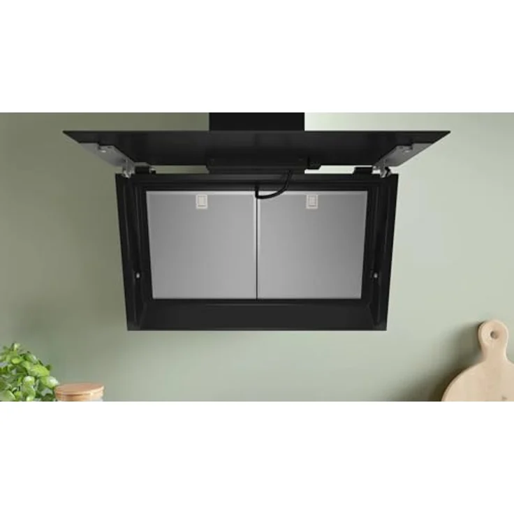 Bosch DWK81AN60 Wandesse, 80 cm, Klarglas schwarz bedruckt, Schwarz – Bild 3