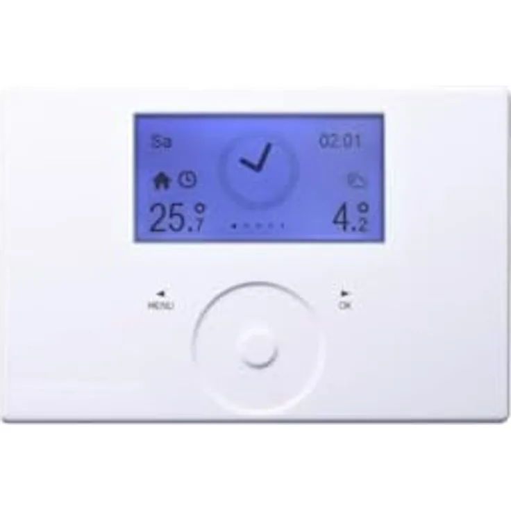 Stiebel Eltron FET 234723, digitale Fernbedienung mit Thermostatfunktion für Wärmepumpenmanager, integriertes Matrixdisplay zur Steuerung von Kühl- und Heizbetrieb