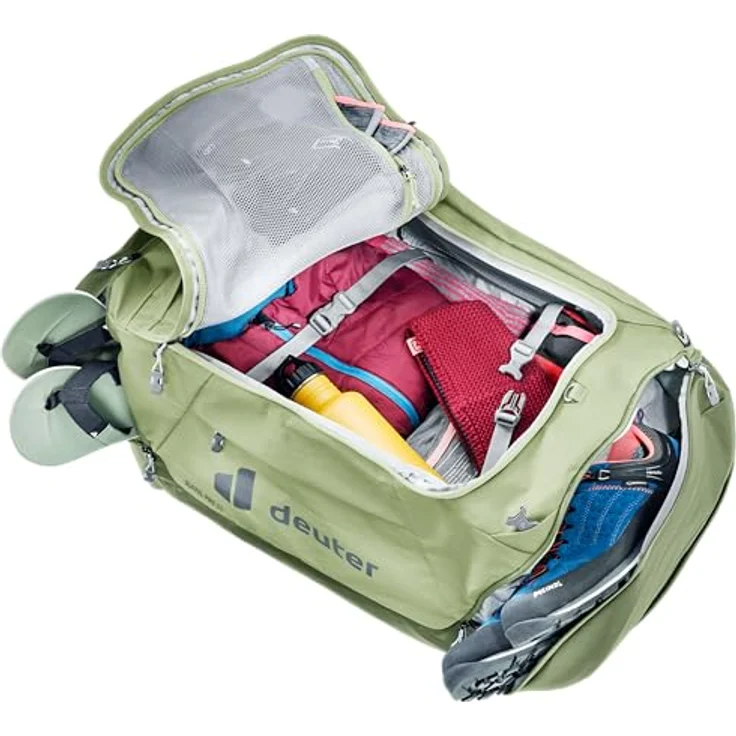 Deuter Duffel Pro 60, Weekender Reisetasche aus 100% Polyester, 66 cm, grün – Bild 6
