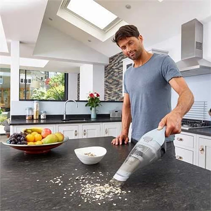 Black & Decker Dustbuster NVC215W NVC215W-QW, Himmelblau, 385 ml, 15.5 W, 385 milliliters – Bild 3
