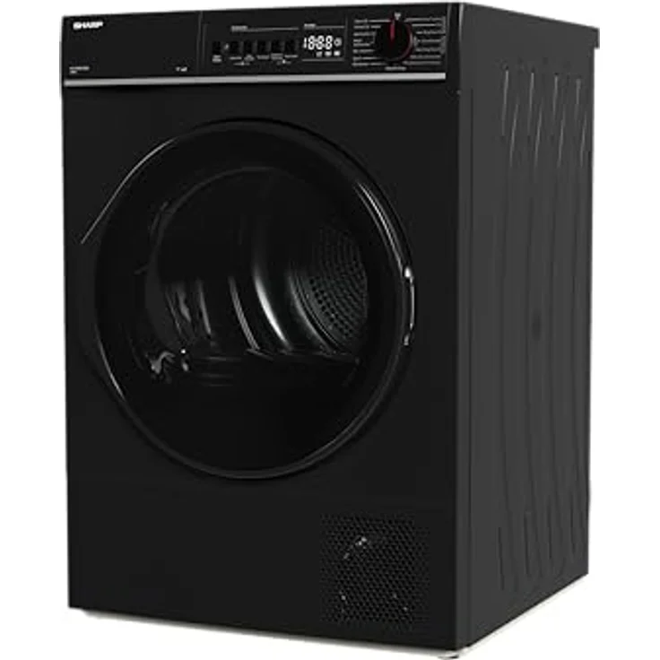 Sharp KD-PRO0S7GBD-DE Wärmepumpentrockner 10 kg, WiFi, mit Sensortrocknung und automatischem Knitterschutz, Edelstahl/Glas-Tür – Bild 4