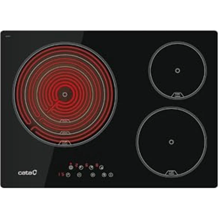 CATA TT 5003 Glaskeramik-Kochfeld Schwarz 3 Kochzonen High Light 9 Leistungsstufen Touch Control 5,7kW 60 cm – Bild 1