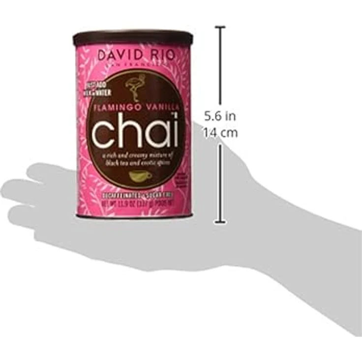 David Rio Flamingo Vanilla Chai Pulver, 337 g Getränkepulver für aromatischen Tee – Bild 9