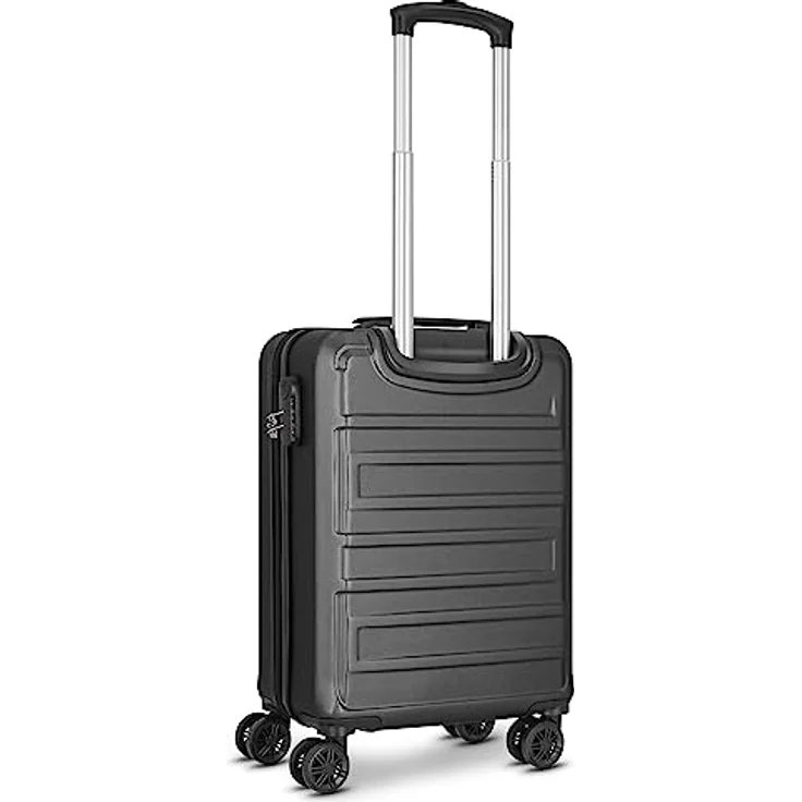 Worldpack New York 2.0 Handgepäck Koffer | Hartschalen Kabinentrolley mit 4-Rollen-System, arretierbarer Tragegriff und Zahlenschloss | 38 cm x 22 cm x 55 cm - 2,6kg – Bild 4