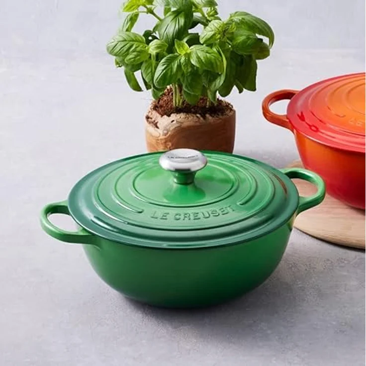 Le Creuset Signature La Marmite Bräter, rund, 26 cm, bamboo green – Bild 4