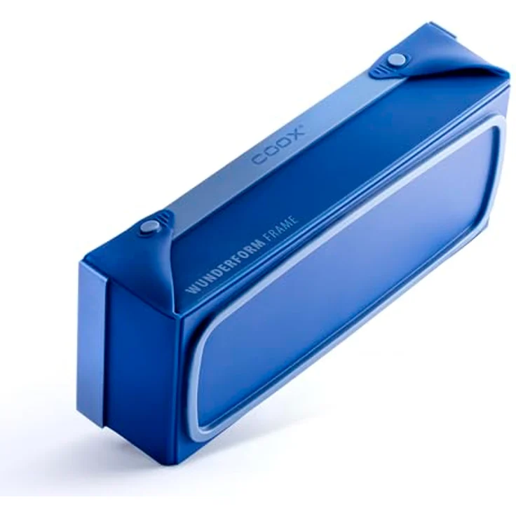 coox WUNDERFORM Frame L Blau – Faltbare Silikon-Kastenform für Kuchen, Brot & Aufläufe, 2 Liter Volumen, antihaftbeschichtet, BPA-frei, spülmaschinenfest – Bild 2