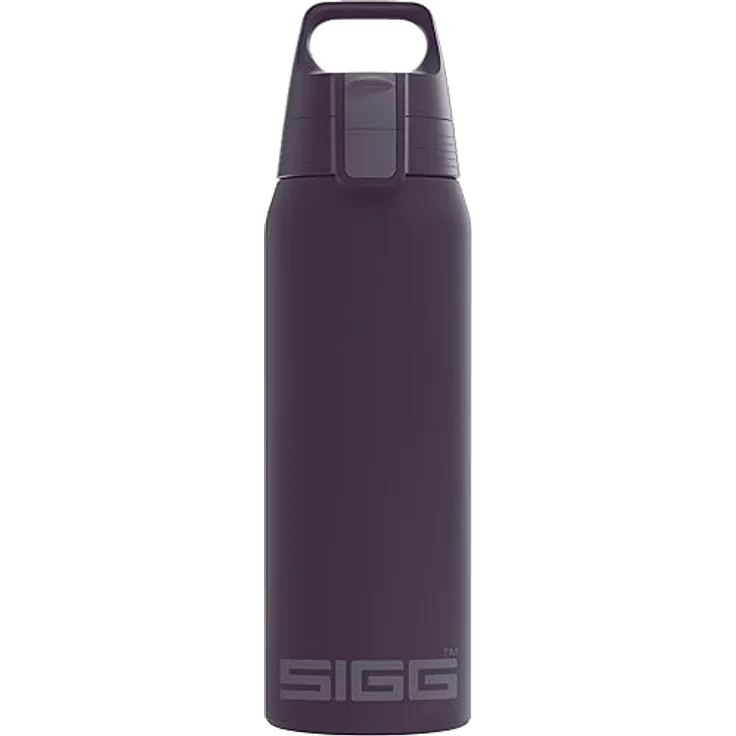 SIGG - Isolierte Trinkflasche - Shield Therm One Nocturne - Für kohlensäurehaltige Getränke geeignet - Auslaufsicher - Spülmaschinenfest - BPA-frei - 90% recycelter Edelstahl - Dunkel Violett - 0.75L – Bild 1
