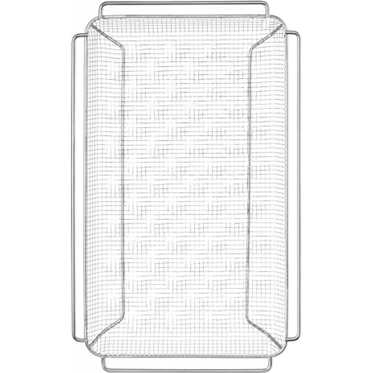 HENDI Backofenkorb CONVECTOMAT, gewellt, temperaturbeständig bis 200°C, GN1/1, 530x325x(H)40mm, Edelstahl – Bild 2