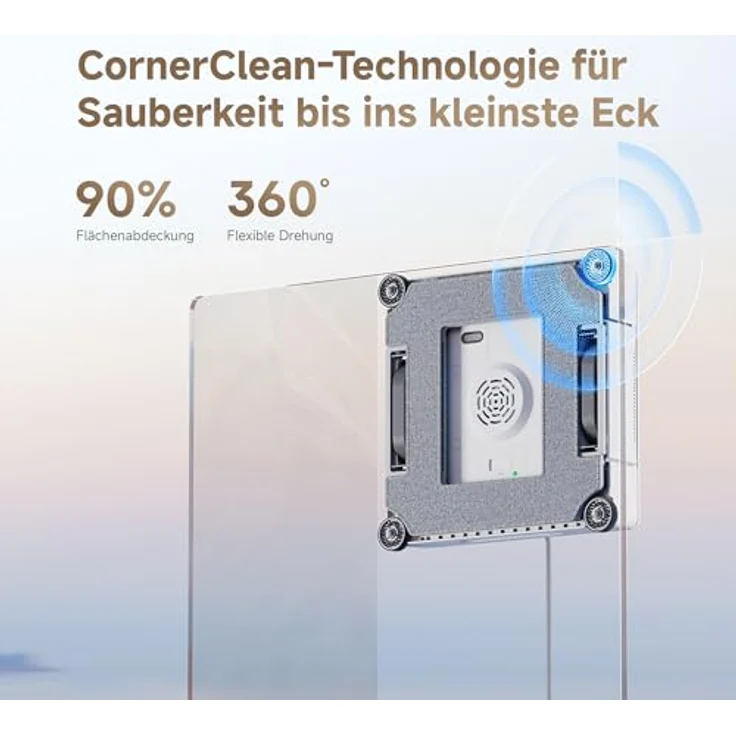 Dreame Fensterputzroboter C1 Station, intelligente KI-Routenplanung, 5.500 Pa Saugkraft, Dual-Spray-Technologie, mobile All-in-One-Station – Bild 5