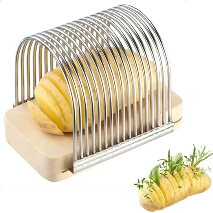 WESTMARK Fächerkartoffelschneider, Allesschneider für gleichmäßige Fächerform, geeignet für Kartoffeln bis 10 cm Länge, stabil und präzise