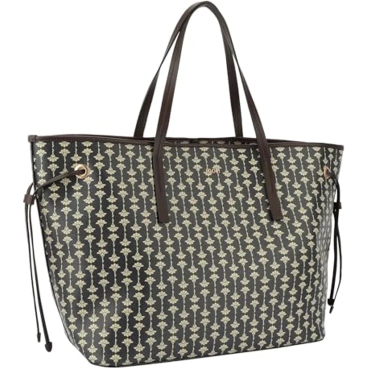 JOOP! Shopper Collana Lara XLHO, Shopper aus genarbtem Kunstleder mit stilvollem Print, Schwarz, 55 x 20 x 33 cm – Bild 2