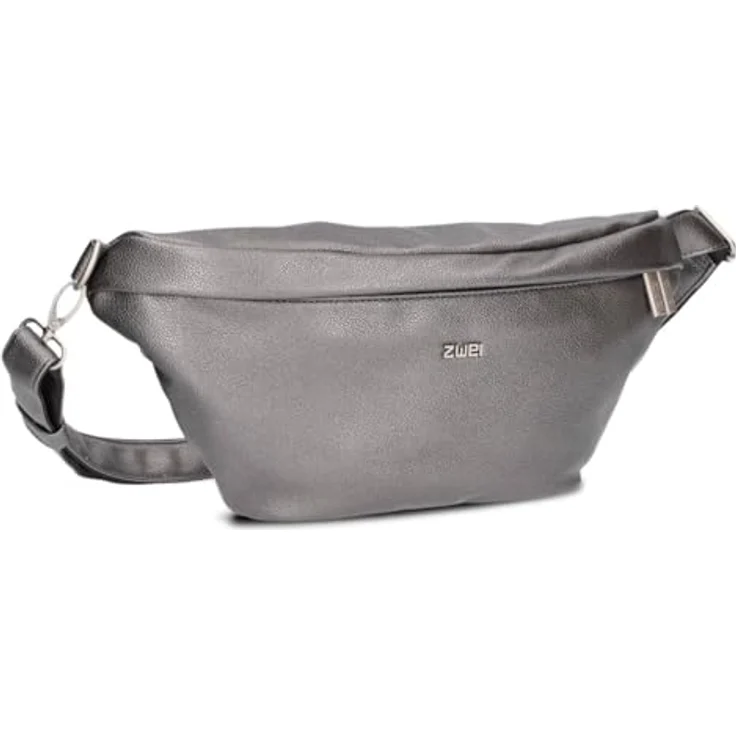 Zwei Mademoiselle.M Umhängetasche, 40 cm, grau, 100% Polyurethan – Bild 1