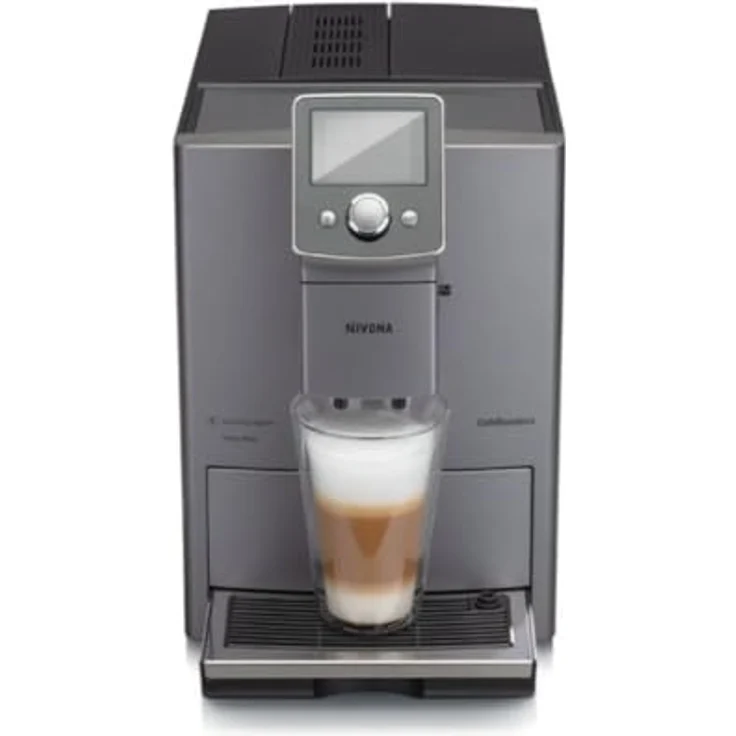 Nivona CafeRomatica 821 Kaffeevollautomat, Aroma Balance System, 5-stufige Kaffeestärkewahl, titan, mit Milchsystem und integriertem Mahlwerk – Bild 2