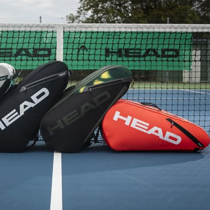 Head Tour Racquet Bag XL, Sporttasche für Tennis mit 3 Hauptfächern, Platz für 15 Schläger, Climate Control Technologie, thymegrün – Bild 6