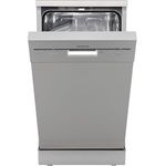 Respekta Geschirrspüler 45 cm, freistehend & unterbaufähig, Silber, 5 Programme, energieeffizient, mit Startzeitvorwahl und Sicherheitsfunktionen