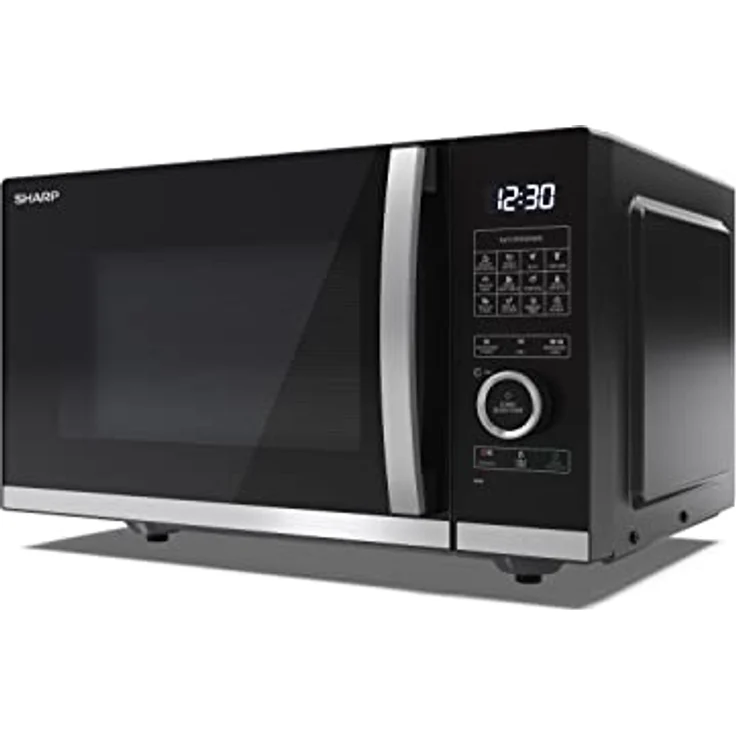 Sharp YC-QG234AE-B Mikrowelle mit Grill, Standgerät, 23 Liter Garraum, 900W, 10 Leistungsstufen, Auftaufunktion, schwarz – Bild 4