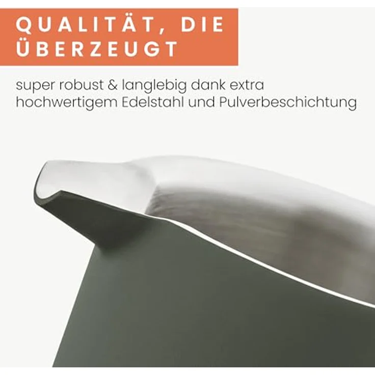 GRØNENBERG French Press Kanne 0,6 oder 1 Liter, Edelstahl Kaffeebereiter mit Thermo Effekt, inkl. 3 Ersatz-Filter – Bild 3