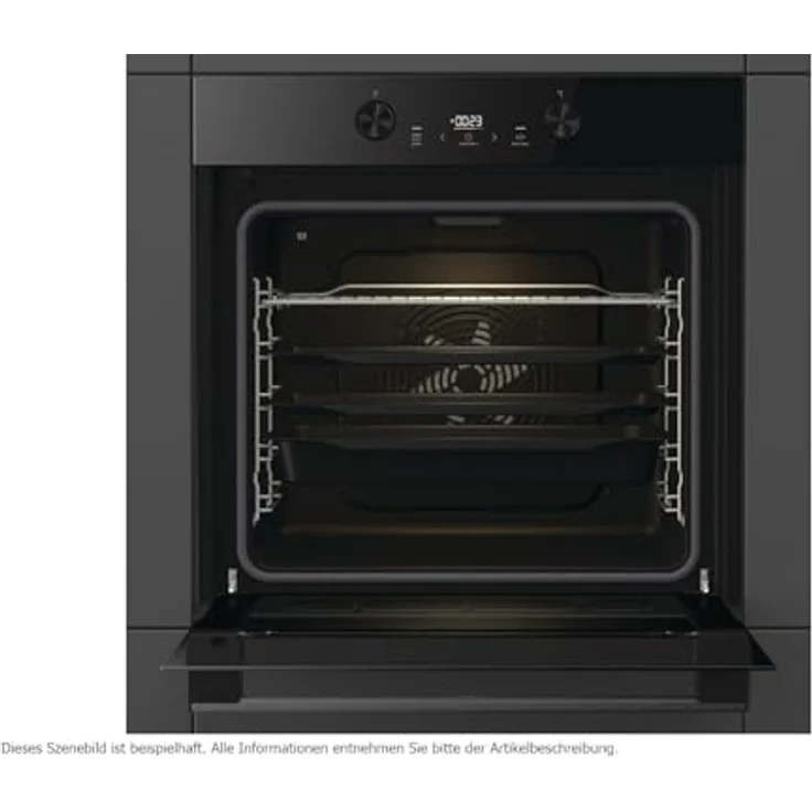 Gorenje Dark Pepper Set PID, Backofen BPS6737E04DBG mit 77 Liter BigSpace und Induktionskochfeld GI6401BX, Schwarz – Bild 5