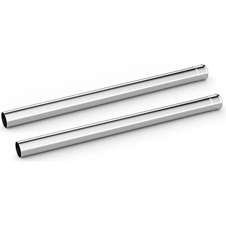 Kärcher Professional Saugrohr Set DN 40, Edelstahlrohre 550 mm für universelle Staubsauger-Kompatibilität, Silber