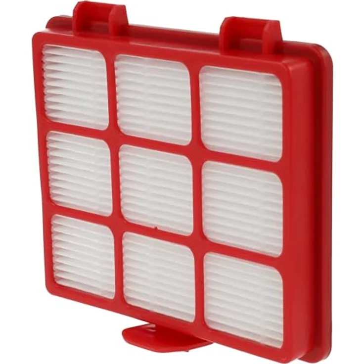 VHBW 3x Staubsaugerfilter für Grundig GMS 3600, Abluftfilter in Rot Schwarz Weiß, ultrafeine Schwebstoffe-Filterung – Bild 4