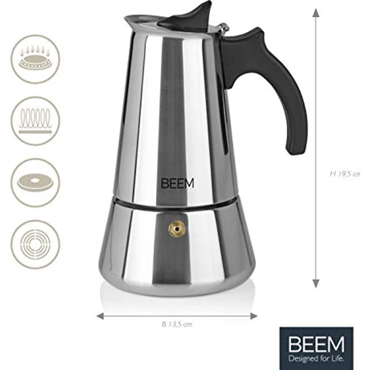 BEEM ESPRESSOMAKER - Espressokocher - 6 Tassen – Bild 4
