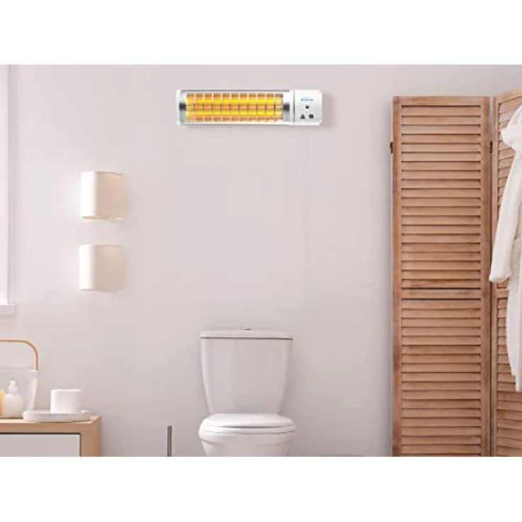 Purline Halogen-Heizung 1200W für das Badezimmer, mit Carbon-Infrarot-Technologie – Bild 7