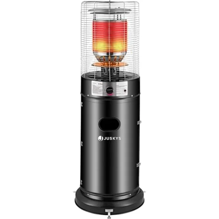 Juskys Outdoor Heizstrahler Cuna mit 11 kW Gas-Brenner - Heizpilz Terrassenheizer mit Gas für Terrasse Balkon und Garten - für 5 und 11 kg Gasflaschen – Bild 1