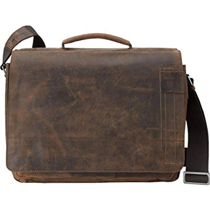 Strellson Richmond Handtasche, braun, aus geschmeidigem Leder mit verstellbarem Schulterriemen und diesen Merkmalen: zwei Einsteckfächer, Reißverschlussfach, Überschlagverschluss. – Bild 2