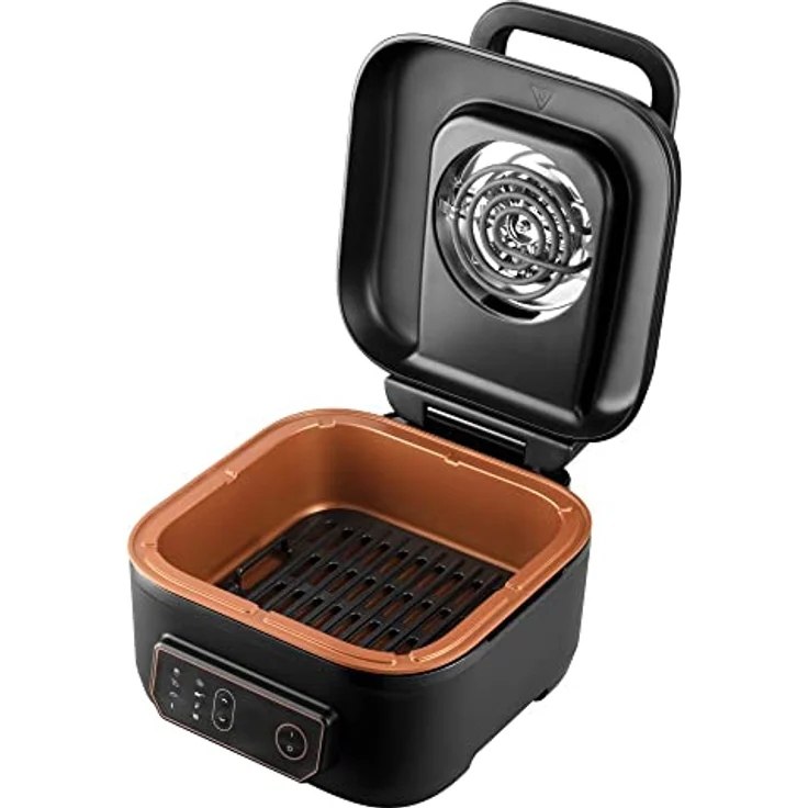 Russell Hobbs Heißluftfritteuse XL 5,5l Multi [AirFryer & Grill & Multikocher] SatisFry (spülmaschinenfest, Ober-&Unterhitze, kein Schütteln mehr, Slow Cooker, Backen etc, inkl. Grillplatte) 26520-56 – Bild 4