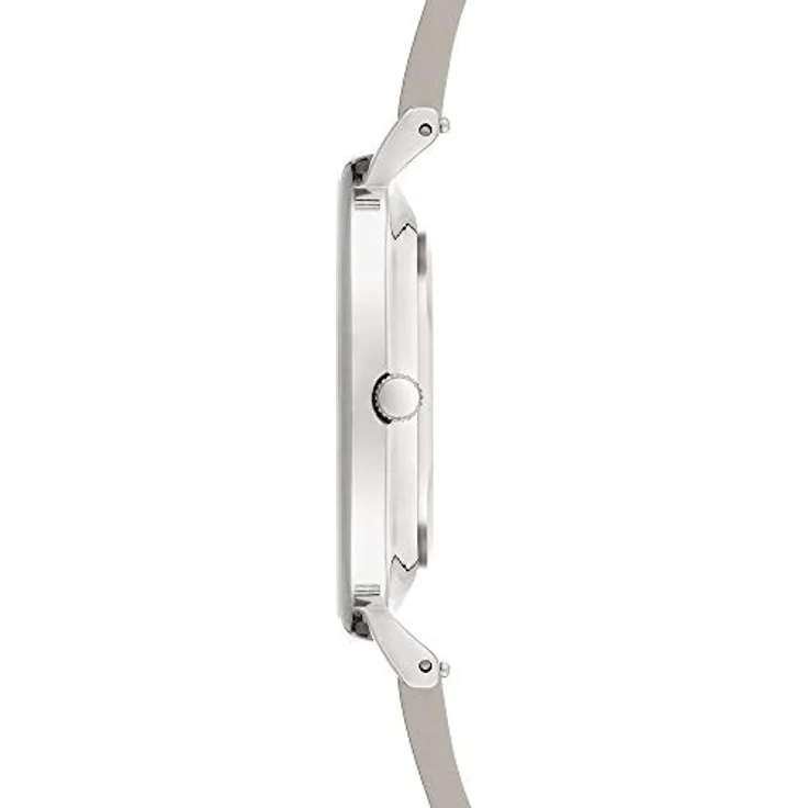 Liebeskind Berlin Damen Analog Quarz Uhr LT-0254-LQ, Edelstahlgehäuse, 38 mm, Echtlederarmband, Wasserdicht bis 5 bar, silbernes Zifferblatt – Bild 3