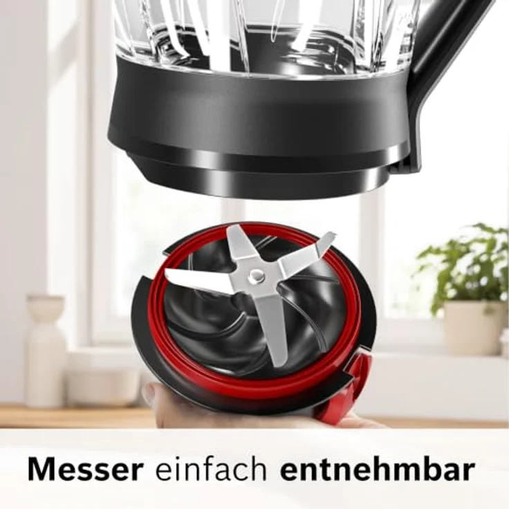 Bosch Serie 4 MMB4192S, Standmixer mit 1,5 l, 1200 W, Pulsfunktion, Schwarz/Graphit/Transparent – Bild 11