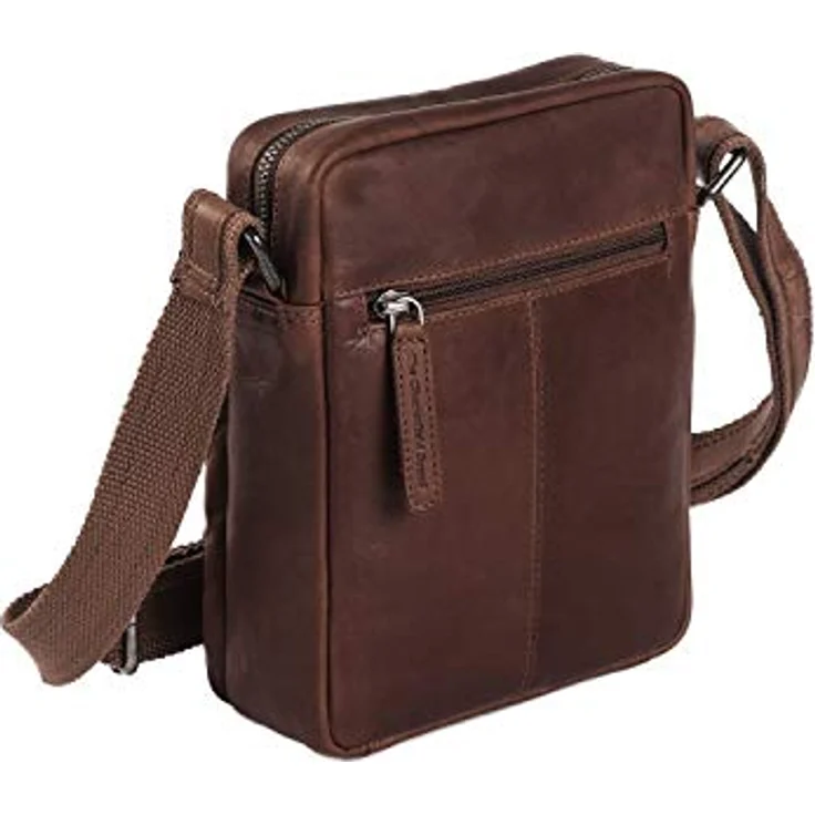 The Chesterfield Brand Wax Pull Up Umhängetasche, Handtasche aus Leder, 17 cm, braun, mit verstellbarem Schultergurt und organisiertem Innenraum – Bild 5