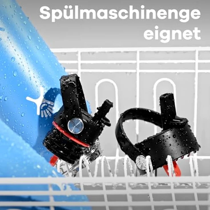 Hydro Flask Trinkflasche Standard Mouth 710 ml mit Wide Flex Straw Cap und TempShield™-Isolierung, hält Getränke bis zu 24 Stunden kalt, schwarz – Bild 6